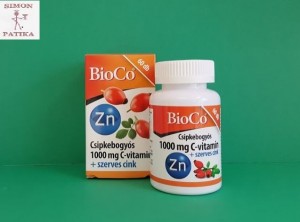 BioCo csipkebogyós C +szerves cink tabletta