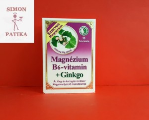Magnézium B6 vitamin +Ginkgo tabletta 30db stressz