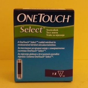one touch vércukormérő tesztcsík