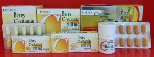 Béres C vitamin 100, 200, 500, Béres retard C 500 mg tabletta