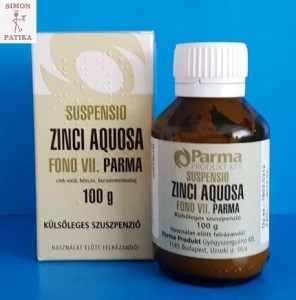 Cink rázó Suspensio zinci aquosa csípés után