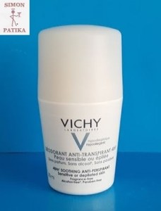 Vichy izzadásgátló golyós dezodor érzékeny, epilált bőrre
