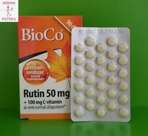 Bioco Rutin + C tabletta visszér