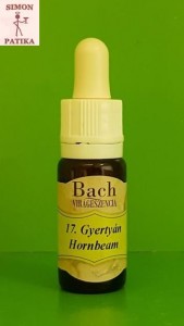 Gyertyán Hornbeam Bach virágeszencia