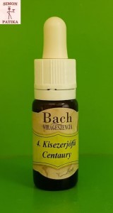 Kisezerjófű Centaury Bach virágeszencia