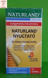 Naturland Nyugtató tea alvás stressz idegesség