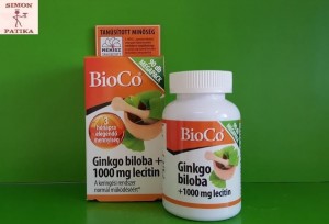 BioCo Ginkgo biloba+ 1000mg lecitin kapszula 90db